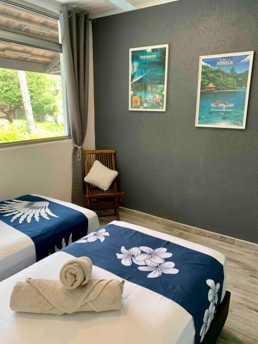 Teavaro Villa Hoama Lodge Moorea מראה חיצוני תמונה